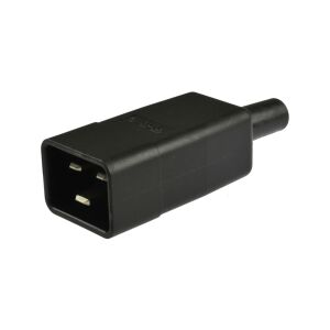 IEC320 C20 tápcsatlakozó szerverhez, UPS-hez (férfi) 2P+Z 16A kábelhez max. 9,5mm 147247580 - Csatlakozó