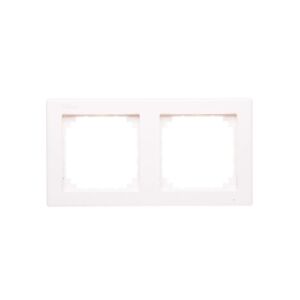 Schneider Electric Dupla váz Merten M-Smart polár fehér (MTN478219) 147247783 - Villanykapcsoló keret