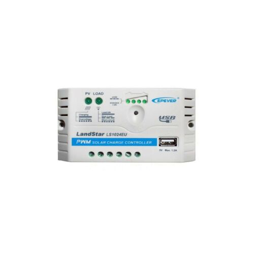 PWM töltésvezérlő, EPEVER LS1024EU 10A 12/24V+USB aljzat 147247812
