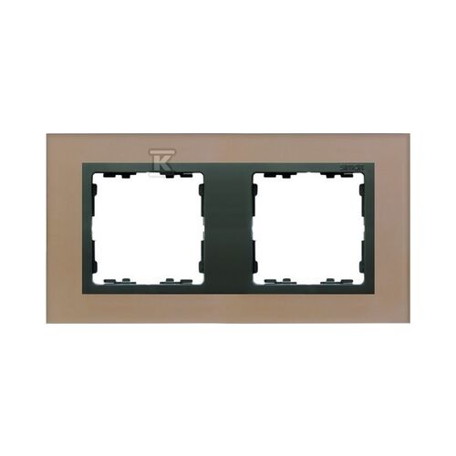 Simon 82 Dupla vízszintes üvegtok réz/ köztes tok grafit 82827-34 147247835