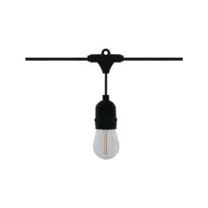 Ghirlanda de gradina E27, Alb/Negru, 10W IP65 147247898 - Ghirlande luminoase