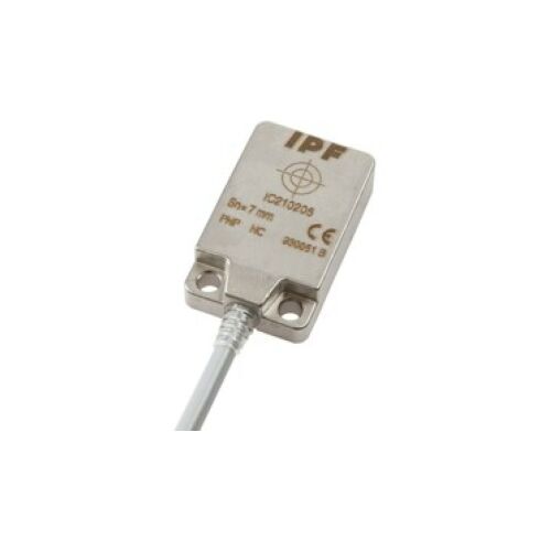 Induktív érzékelő 8x32x20mm beépítés Sn: 7mm 10-30V DC -25-85°C PNP NC kábel 3pin 2m IP69K IC210206 147247910