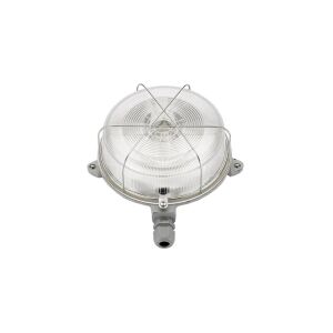 LOFT-SAUNA-7061G lámpatest, E27, 100W, szürke-öntöttvas, átlátszó üveg-ernyő, IP54, fémháló A2880