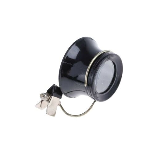 Nagyító üveg, típus: Ékszerész lupa dupla lencsével, nagyítás: 10X, átmérő: 22mm