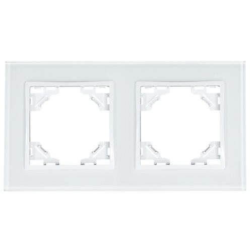 QUADRA ÜVEGKERET, KETTŐS, FEHÉR, KONNEKTOROK ÉS KAPCSOLÓKHOZ 147248073