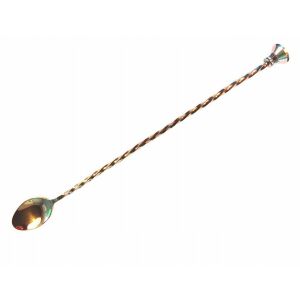 Łyżka barmańska z muddlerem 30 cm miedziana 147248161 - Przygotowywanie koktajli