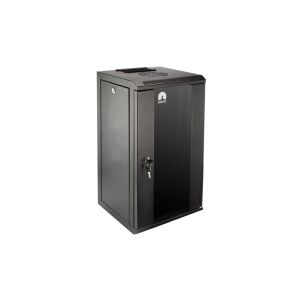 Fali szekrény RACK 10 inch 12U 300mm fekete NEKU TS