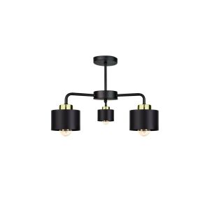 Modern mennyezeti lámpa 3x E27 SIMPLY BLACK/GOLD 147248297 - Mennyezeti lámpa
