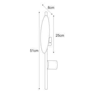 Fali lámpa REGA fekete, ipari stílusú G9-es K-4637 Kaja Lighting 147248318 - Fali lámpa