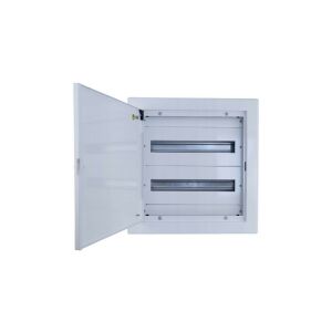 Beépítéses fém elosztó 2x18 modul IP30 (400V AC) 435x415x130mm teljes ajtóval Doktorvolt
