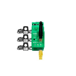 Villamosenergia-mérő ETHERNET + Wi-Fi 3F+N Supla MEW-02 ETH/SC-16 +3 áramváltó SC-16 100 A SPL10000049