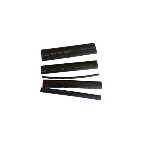 Zsugorodó cső készlet, 3/5/8/10/15-10cm, fekete 08324 /5db/ 147248593