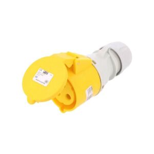 223-4 Tápcsatlakozó AC, női csatlakozó, 32A/110VAC, IP44