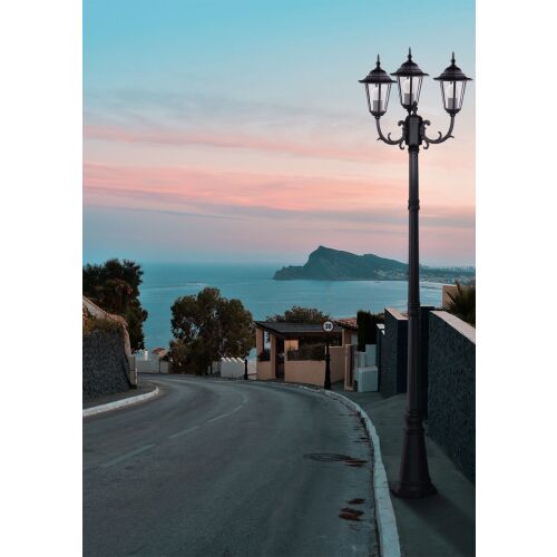 STANDARD kerti lámpa 233cm fekete, fém váz üvegburakkal K-7009A2/3 FEKETE Kaja Lighting 147248937