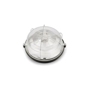 LOFT-SAUNA-7061N lámpatest, E27, 100W, fekete-bakelit, átlátszó üveg-ernyő, IP54, fémháló A2810CZ