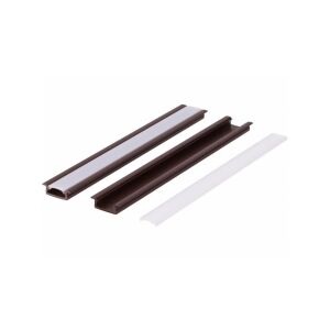 LED PVC profil Fuga Slim 16x7 2m barna ML