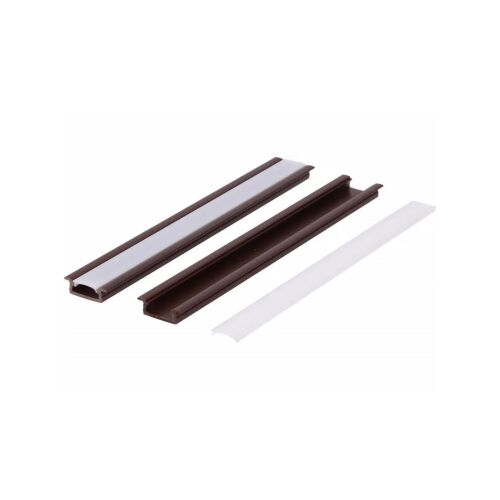 LED PVC profil Fuga Slim 16x7 2m barna ML 147249013