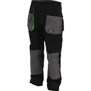 Yato munkanadrág, pamut, fekete/szürke, XL