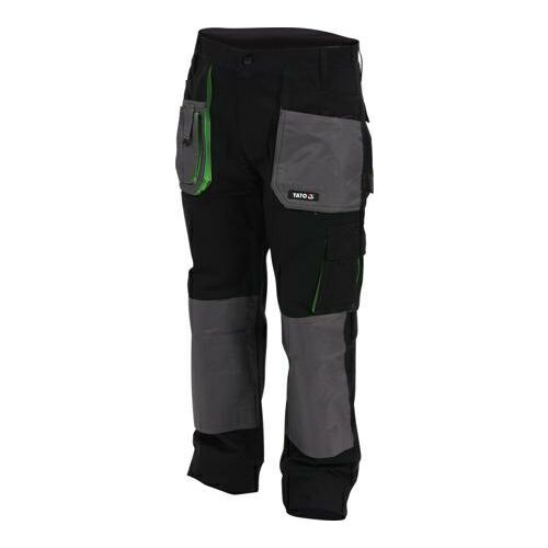 Yato munkanadrág, pamut, fekete/szürke, XL 147249048