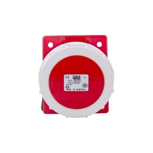Soclu panou unghiular 16A 5P 400V/80x97/ roșu IP67 4152-6F78 147249084 - Conectori industriali