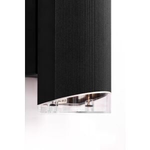 Külső lefelé irányuló fal lámpa PRIMA GU10, fekete fém test, K-8203 Kaja Lighting