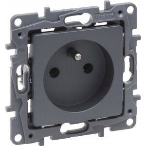 Legrand Niloe Selection Konnektor 2p+z 16A 250V (fedél nélkül, csavaros kivezetés) acél 762340