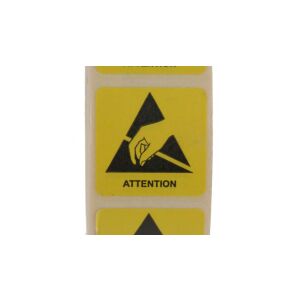 ESD címke Sárga Papír, Szöveg: Figyelem, Figyelmeztetés 147249303 - Irodai papíráru