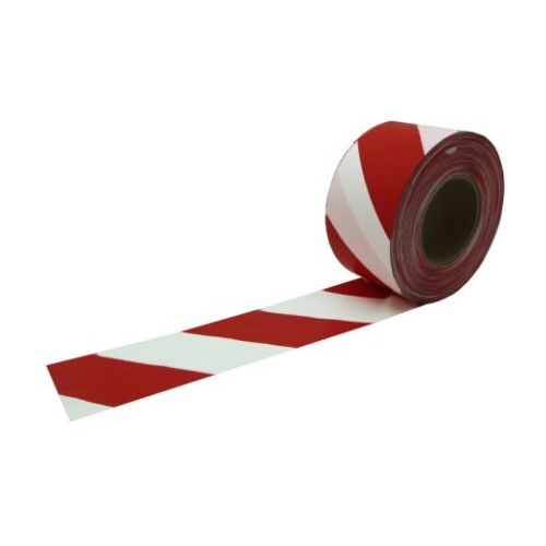 Útjelző szalag szín: Piros/fehér, anyag: Polipropilén, 80mm x 580m RSNA 580 RB, RS PRO