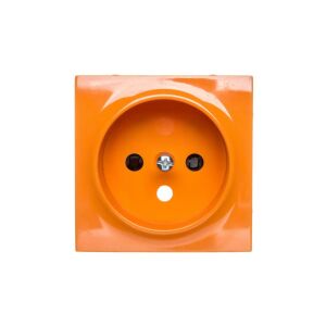 Simon 54 Pokrywa gniazda pojedynczego z przesłonami pomarańczowa DGZ1ZP/32 147249360 - Conectori și mufe