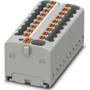 Bloc de distribuție PTFIX 4/18X1.5 GY, conector industrial gri - 18 puncte de conectare cu secțiune transversală de 2,5 mm2 147249400 - Blocuri terminale