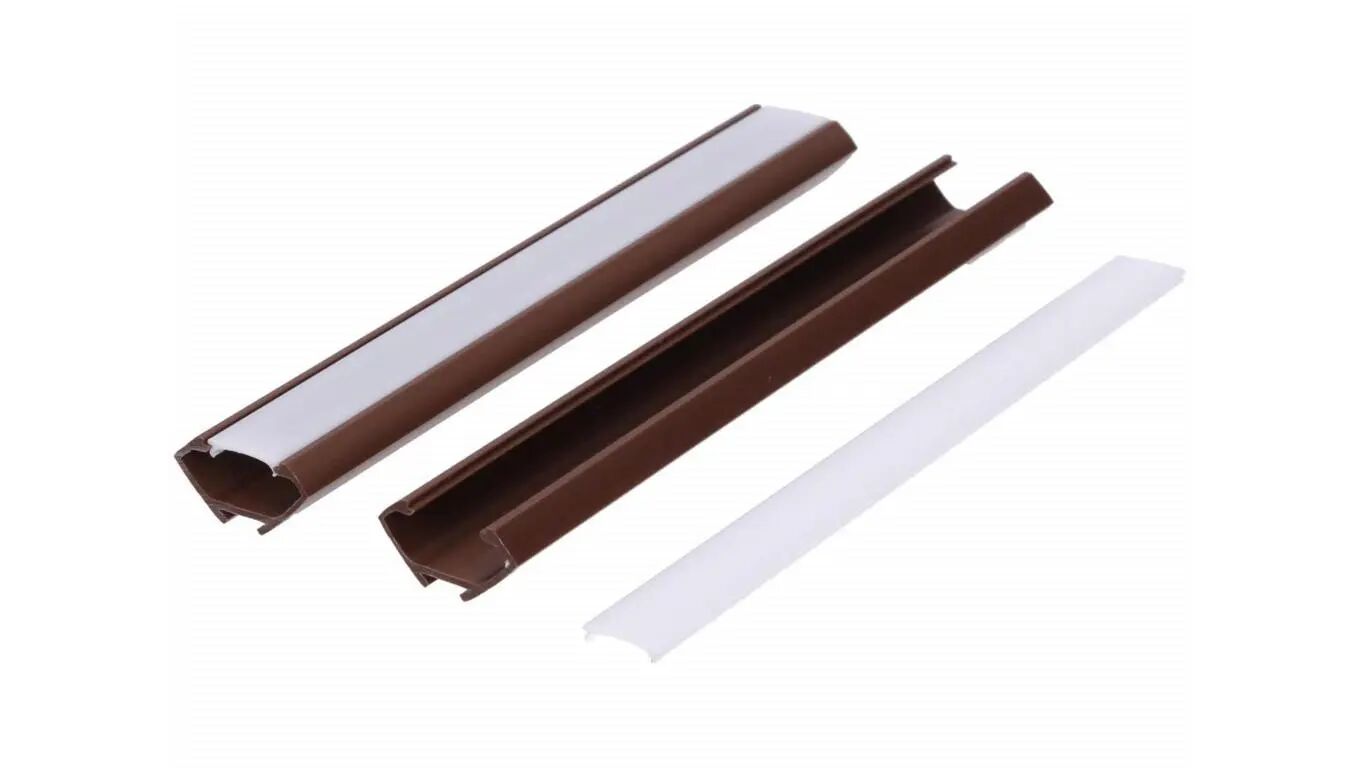 Profil led PCV Corner 22x12 2m brązowy ML