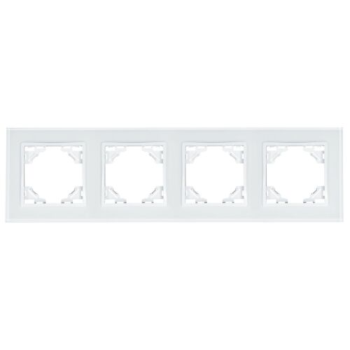 QUADRA ÜVEG KERET, NÉGYES, FEHÉR, ALJACKHOZ ÉS KAPCSOLÓHOZ 147249573