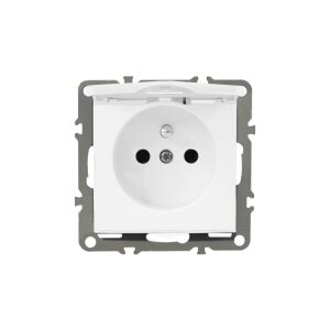 QUADRA Gniazdo hermetyczne z klapką białe 147249574 - Conectori și mufe