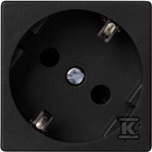 Simon Connect Socket K45 schuko 16A/230V teljesítményjelző szürke grafit KL01/14 147249596 - Lámpa & Világítás