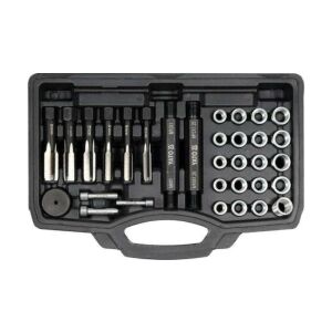 Set 33xpiese reparatie fileturi, Yato, Otel, Cutie depozitare, Negru 147249633 - Dispozitive de reparat filete