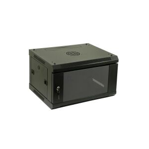 RACK szekrény TELCOLINE 6U/19 hüvelyk, 600x600 mm, fekete