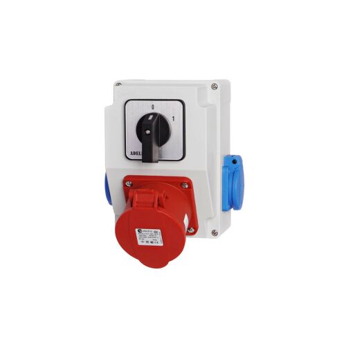 ELOSZTÓSZEKERNY ÉPÜLETI DOBOZ 16A 4P 2X230V 0-1 RSJ01164-2 147249665