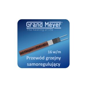 Kabel grzejny samoregulujący ekranowany GRAND MEYER PHC-16, 16W/m 147249679 - Kabel grzejny