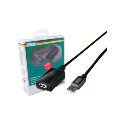 A-DA-73100 USB ismétlő USB 2.0 USB A aljzat USB A dugó 10m blister 147249727