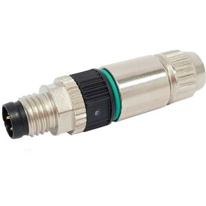 VK003T78 kábelcsatlakozó, egyenes, DIY, gyorskioldó csatlakozó, Ø1.9-3.5mm, 2A, 32V, -40-85C, M8 dugó 3-pólusú, IP67 147249848 - Csatlakozó