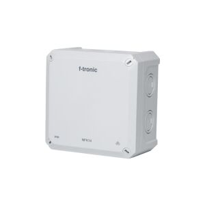 Fali doboz NFK14 140x140x81mm halogénmentes hermetikus IP66 szürke NEPTUN Compact F-TRONIC