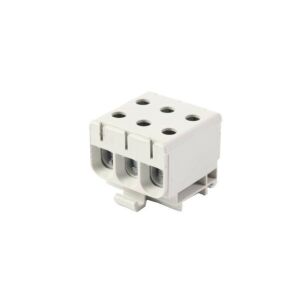 Univerzális síncsatlakozó ETB 35/1x3 (L1,L2,L3) Al/Cu elektromos csavaros 6 lyuk a kábelekhez Elektro Becov 147249923 - Sorkapocs
