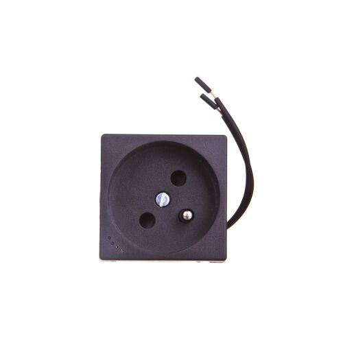 Simon Connect Socket K45 single cu/u 16A IP20 cu indicator de putere gri grafit KL02/14