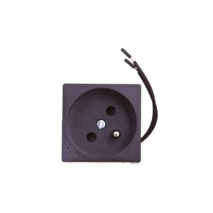 Simon Connect Socket K45 single cu/u 16A IP20 cu indicator de putere gri grafit KL02/14 147250002 - Conectori și mufe