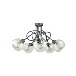 Modern mennyezeti lámpa 5xE27 EVIE FEKETE 147250006 - Lámpa & Világítás