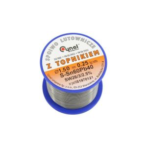 Forrasztóón forrasztóanyag fluxussal 1,5mm 250g SN60PB40 SN60PB40