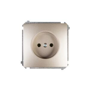 Contact-Simon Priză simplă Simon Basic fără împământare 16A satinat (BMG1.01/29) 147250185 - Conectori și mufe