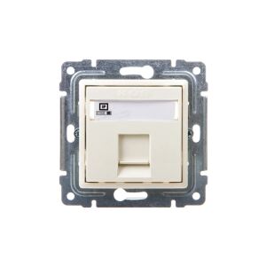VENA Számítógépes dugó egyszeres RJ45 kat.5e árnyékolatlan krémszínű 510365 147250340 - Lámpa & Világítás