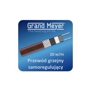 Önszabályozó árnyékolt fűtőkábel GRAND MEYER PHC-20, 20W/m 147250426 - Fűtőkábel
