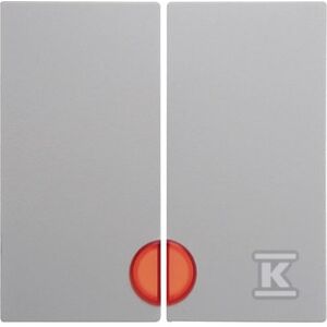 Berker B.1/B.3/B.7 Üveg Dupla kulcs lencsével piros hófehér 16271909